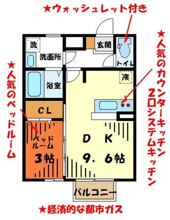 ラクリアスの物件間取画像